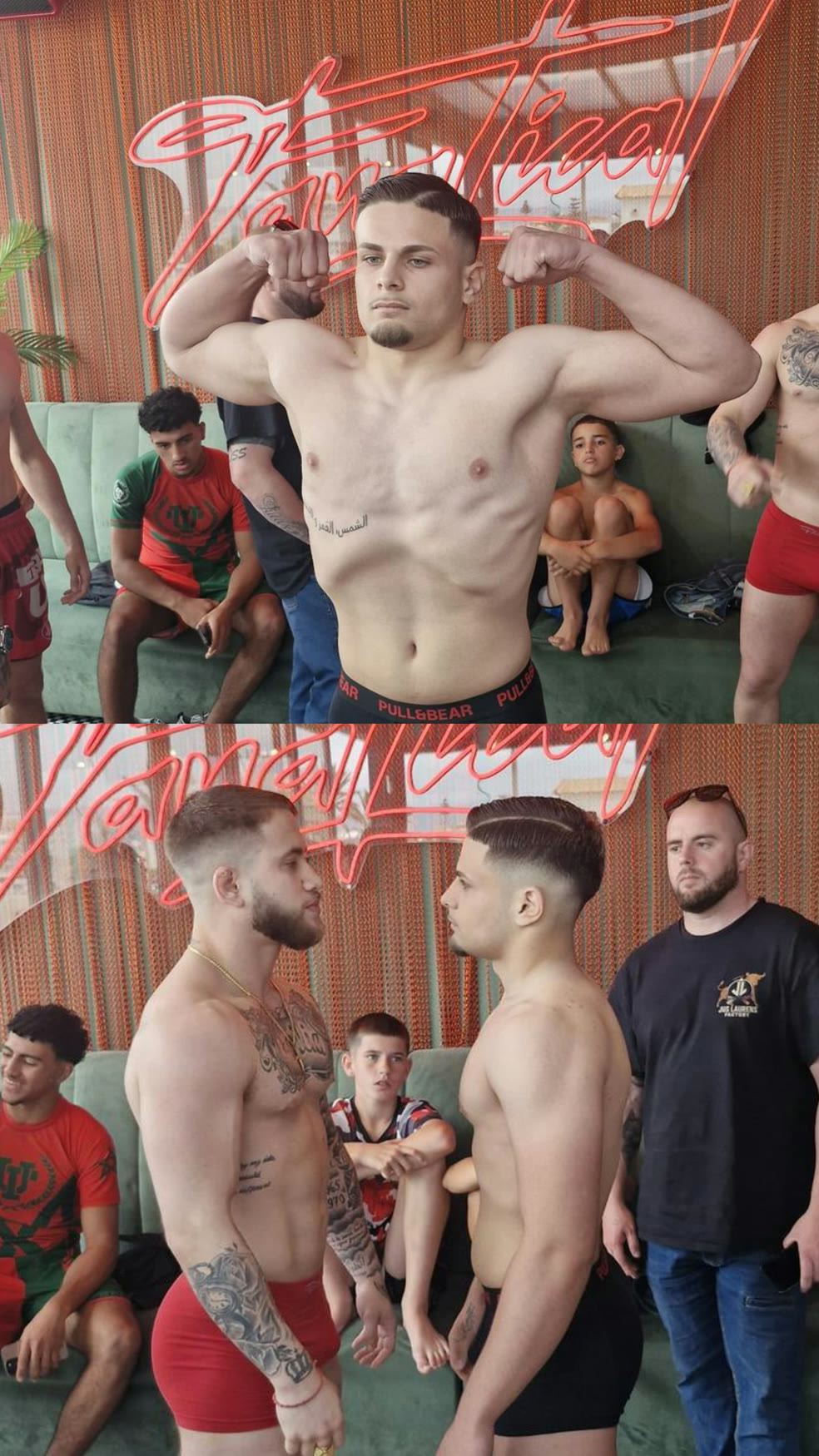 Pesaje oficial de un deportista de combate